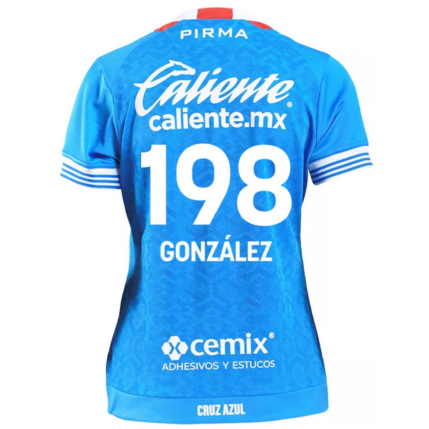 Kids Football Kenneth González #198 Sky Blue Home Jersey 2024/25 T-Shirt