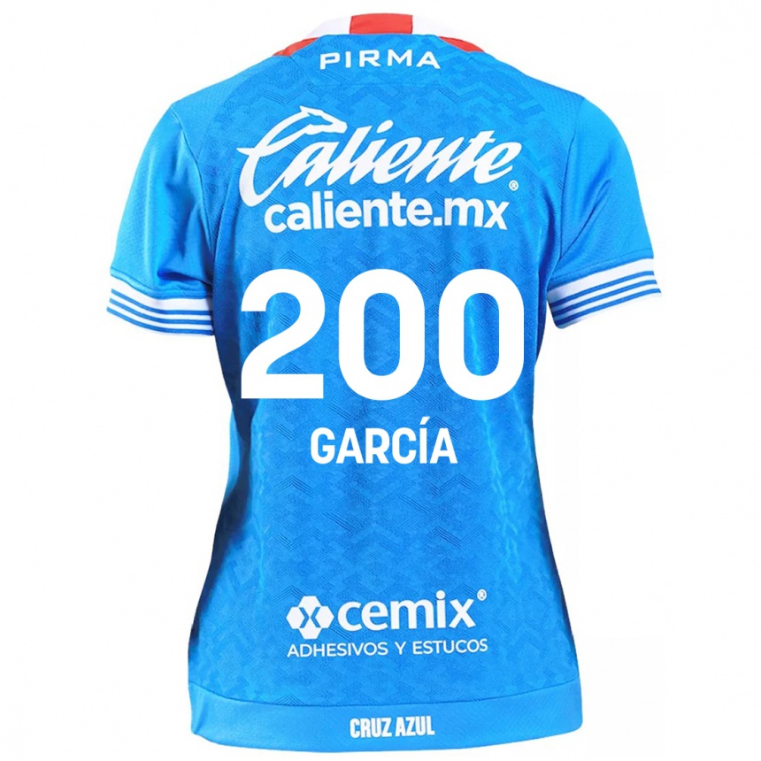 Kids Football Jorge García #200 Sky Blue Home Jersey 2024/25 T-Shirt