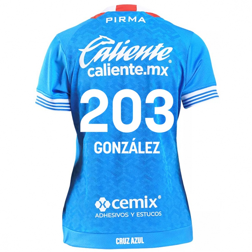 Kids Football Rogelio González #203 Sky Blue Home Jersey 2024/25 T-Shirt