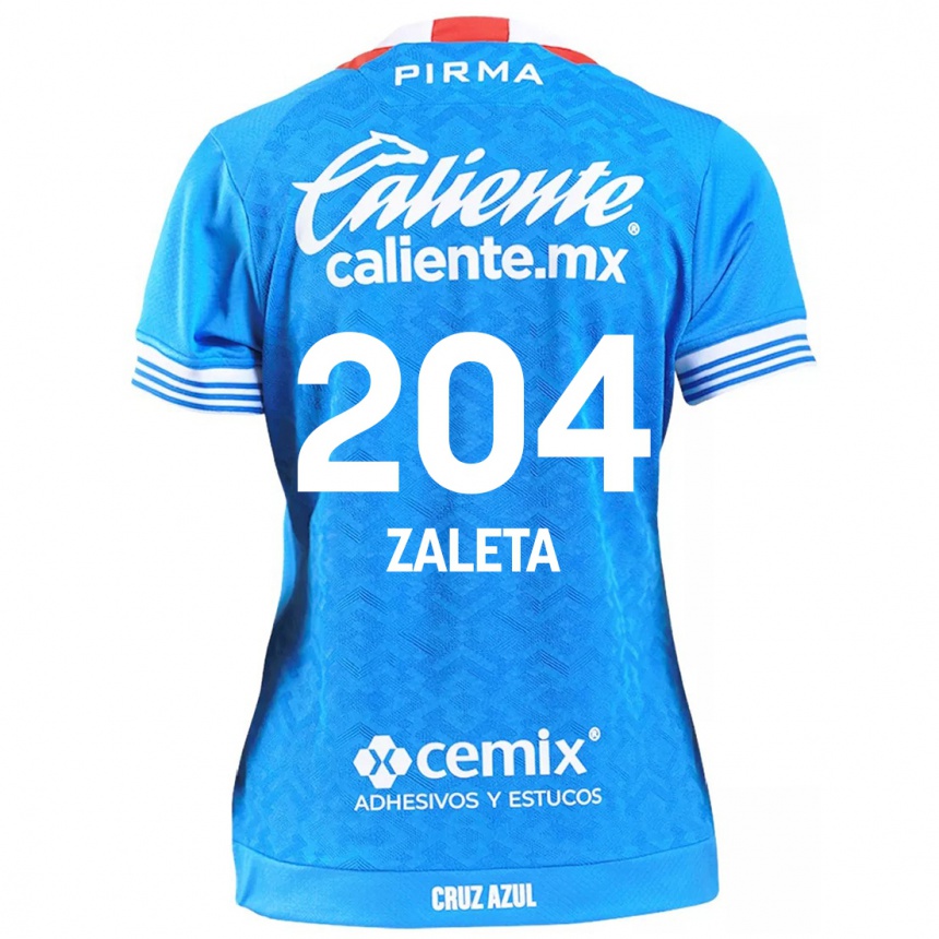 Kids Football Mauro Zaleta #204 Sky Blue Home Jersey 2024/25 T-Shirt