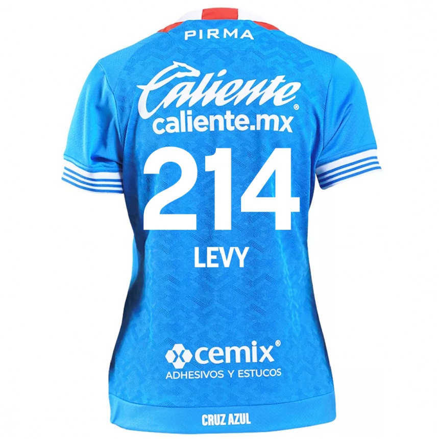 Kids Football Mateo Levy #214 Sky Blue Home Jersey 2024/25 T-Shirt