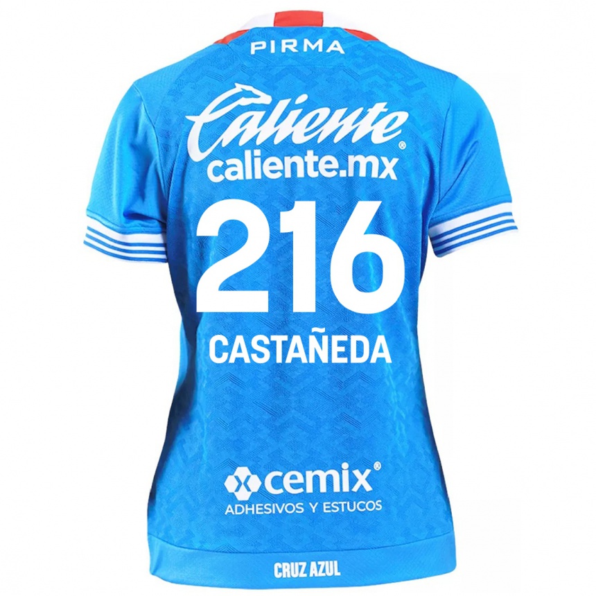 Kids Football Ian Castañeda #216 Sky Blue Home Jersey 2024/25 T-Shirt