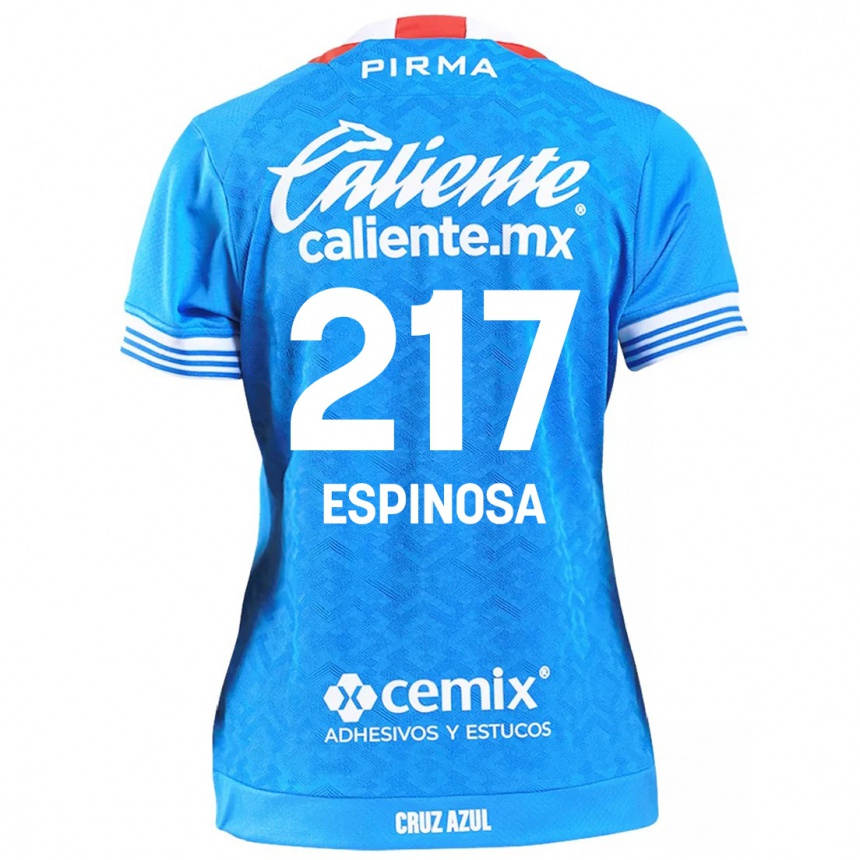 Kids Football Samuel Espinosa #217 Sky Blue Home Jersey 2024/25 T-Shirt