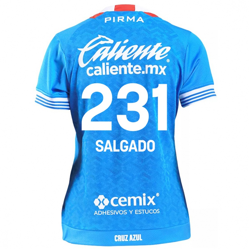 Kids Football Bruno Salgado #231 Sky Blue Home Jersey 2024/25 T-Shirt