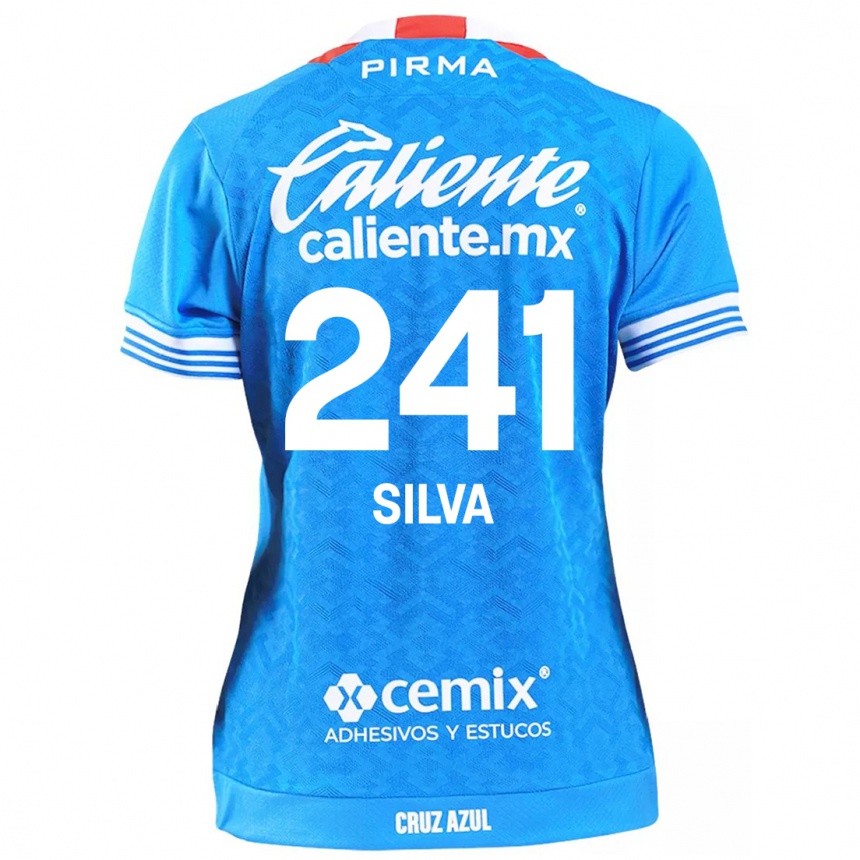 Kids Football Iván Silva #241 Sky Blue Home Jersey 2024/25 T-Shirt