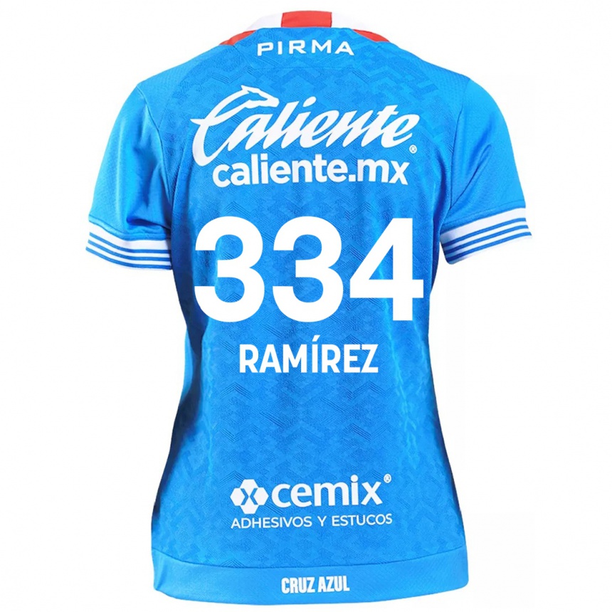 Kids Football Mauricio Ramírez #334 Sky Blue Home Jersey 2024/25 T-Shirt