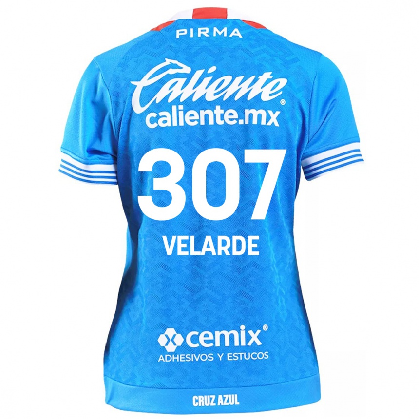 Kids Football Juan Velarde #307 Sky Blue Home Jersey 2024/25 T-Shirt