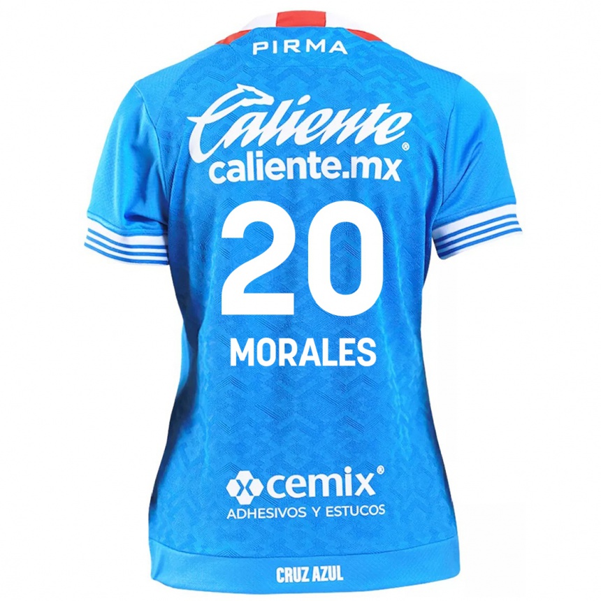 Kids Football Iván Morales #20 Sky Blue Home Jersey 2024/25 T-Shirt