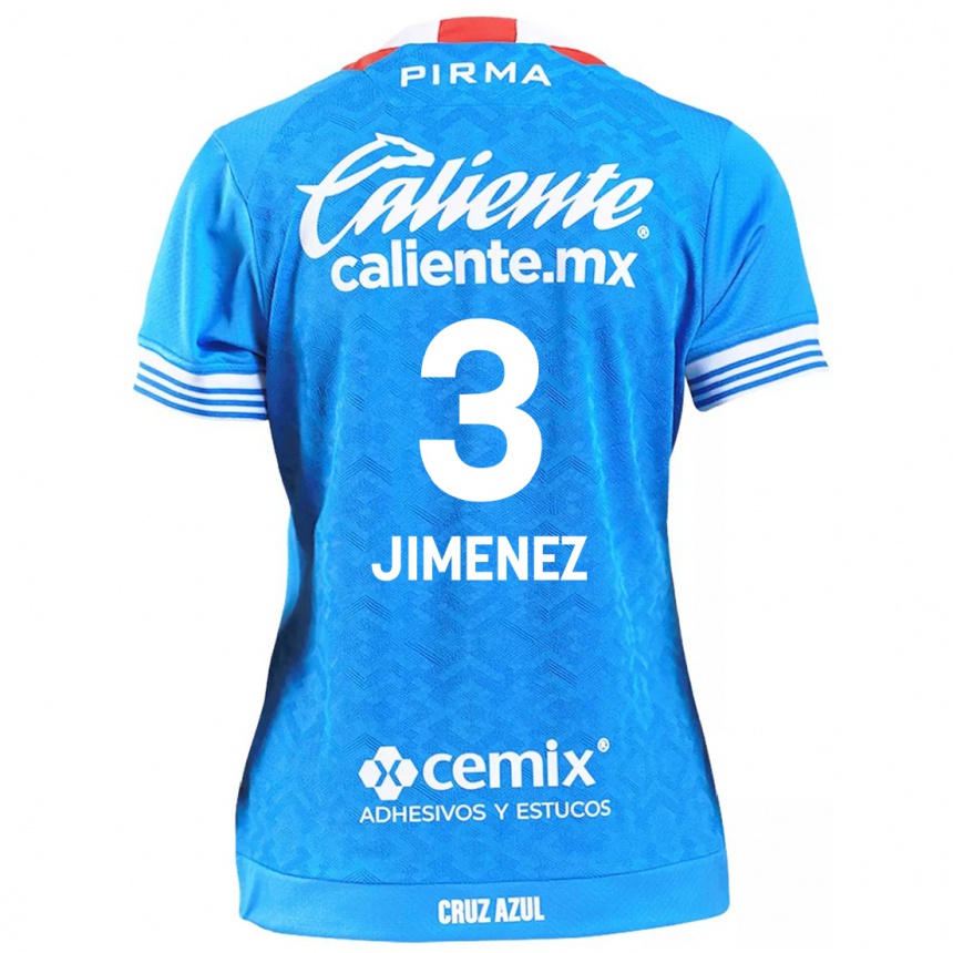 Kids Football Jaiber Jimenez #3 Sky Blue Home Jersey 2024/25 T-Shirt