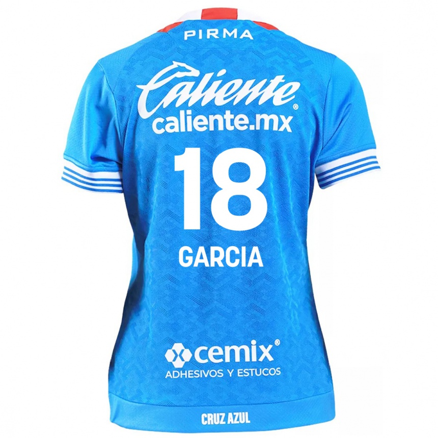 Kids Football Diana Garcia #18 Sky Blue Home Jersey 2024/25 T-Shirt