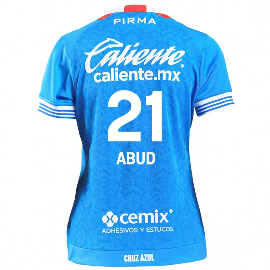 Kids Football Karime Abud #21 Sky Blue Home Jersey 2024/25 T-Shirt