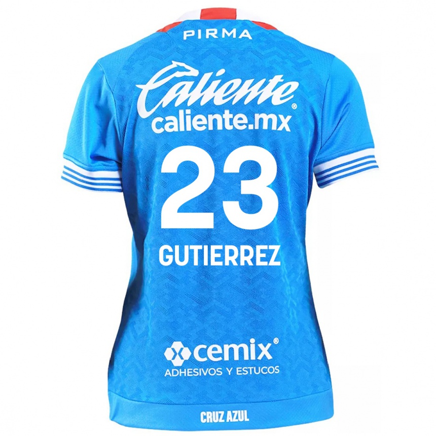 Kids Football Ivonne Gutierrez #23 Sky Blue Home Jersey 2024/25 T-Shirt