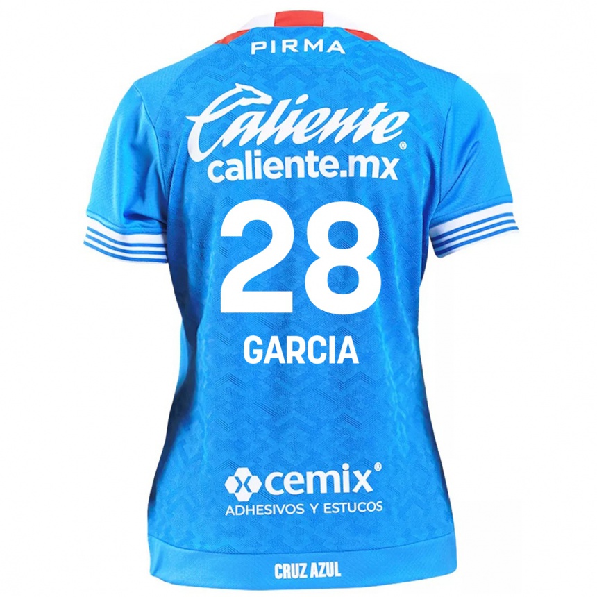 Kids Football Ana Garcia #28 Sky Blue Home Jersey 2024/25 T-Shirt