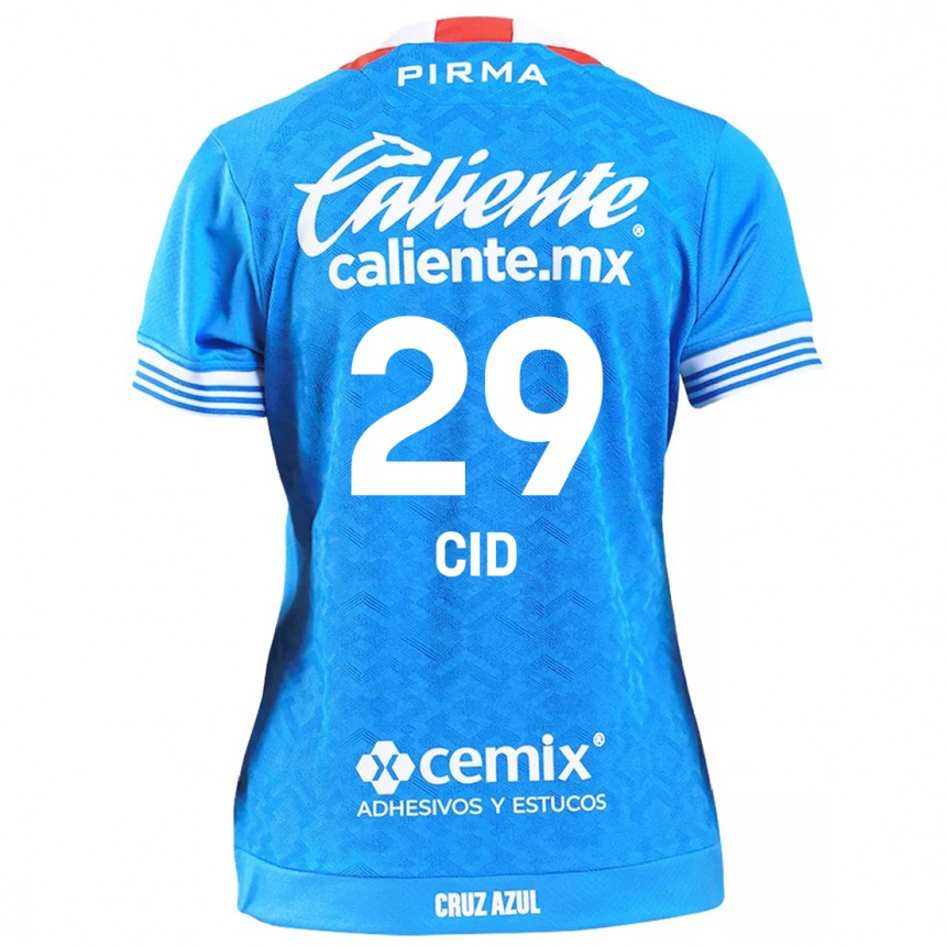 Kids Football Claudia Cid #29 Sky Blue Home Jersey 2024/25 T-Shirt