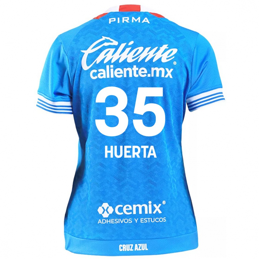 Kids Football Renata Huerta #35 Sky Blue Home Jersey 2024/25 T-Shirt