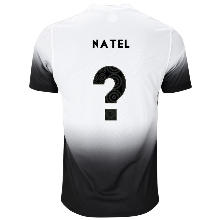 Kids Football Léo Natel #0 White Black Home Jersey 2024/25 T-Shirt