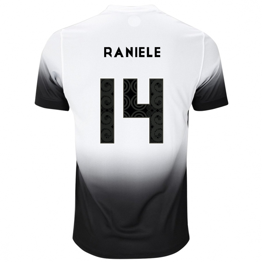 Kids Football Raniele #14 White Black Home Jersey 2024/25 T-Shirt