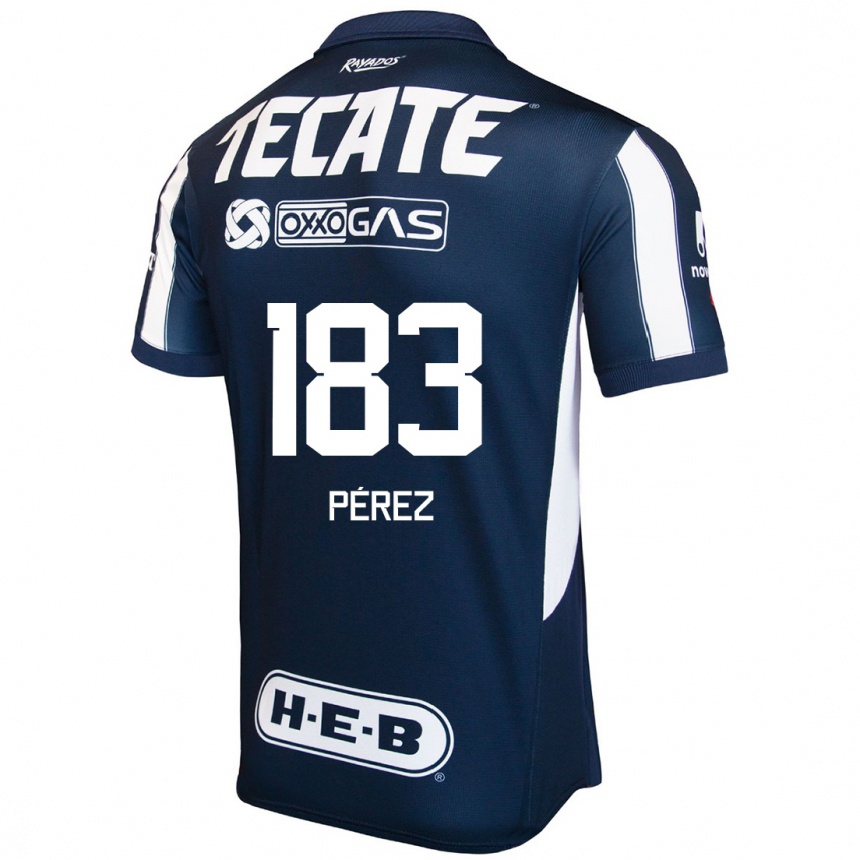 Kids Football Santiago Pérez #183 Blue Red White Home Jersey 2024/25 T-Shirt