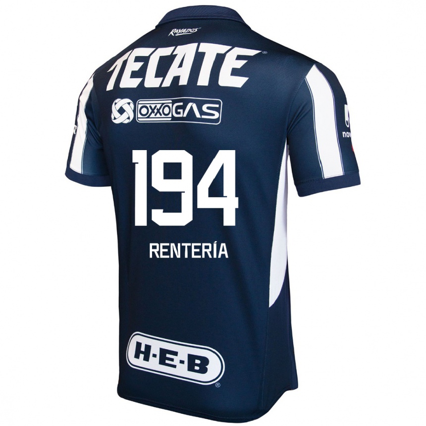 Kids Football Ricardo Rentería #194 Blue Red White Home Jersey 2024/25 T-Shirt