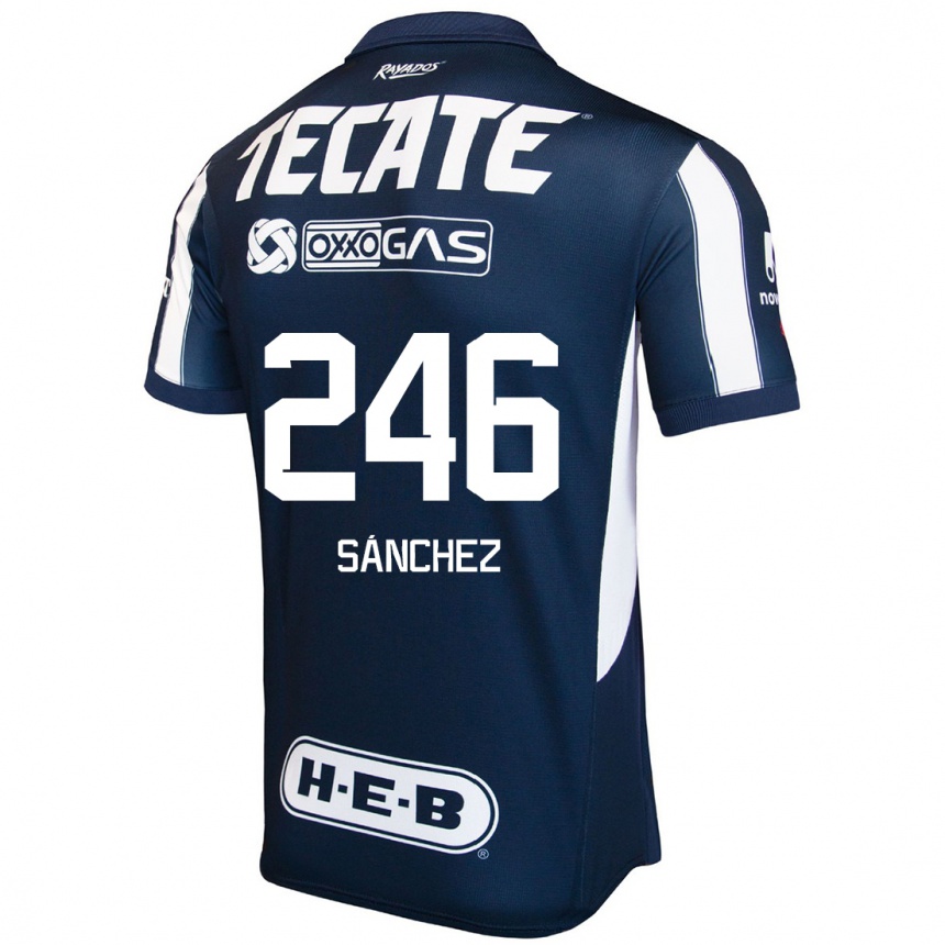 Kids Football Diego Sánchez #246 Blue Red White Home Jersey 2024/25 T-Shirt