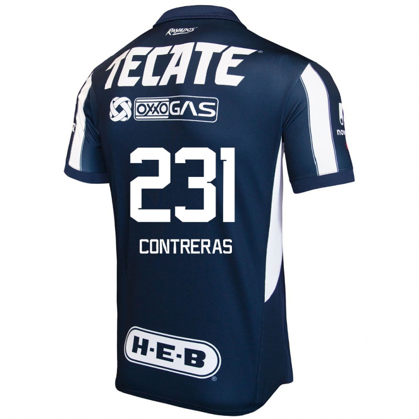 Kids Football Óscar Contreras #231 Blue Red White Home Jersey 2024/25 T-Shirt