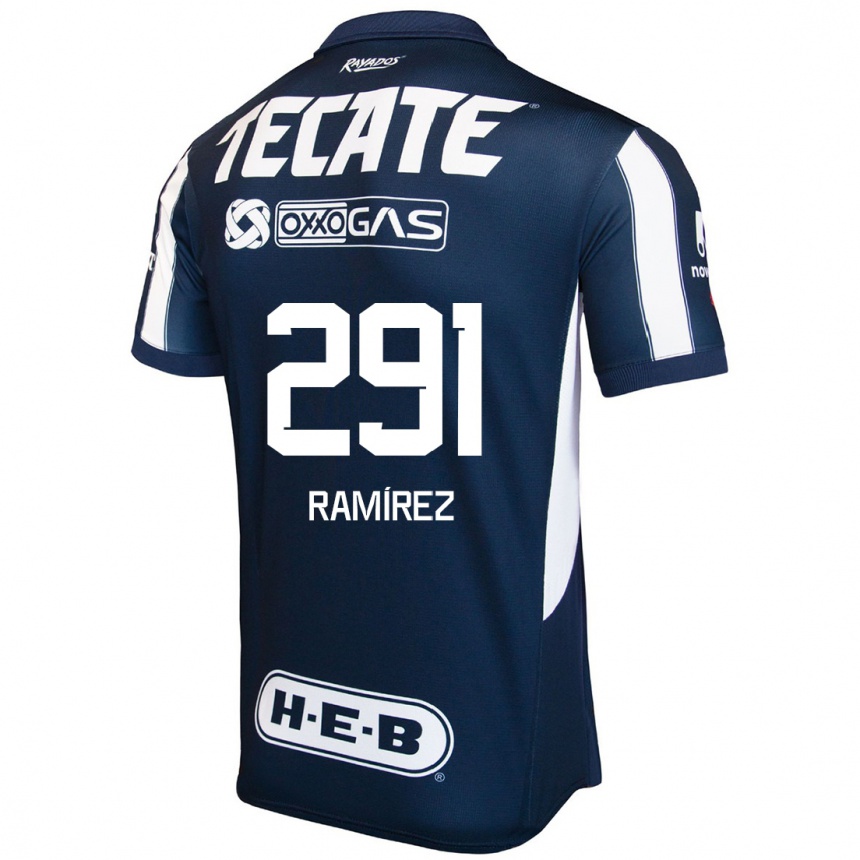 Kids Football Fabián Ramírez #291 Blue Red White Home Jersey 2024/25 T-Shirt