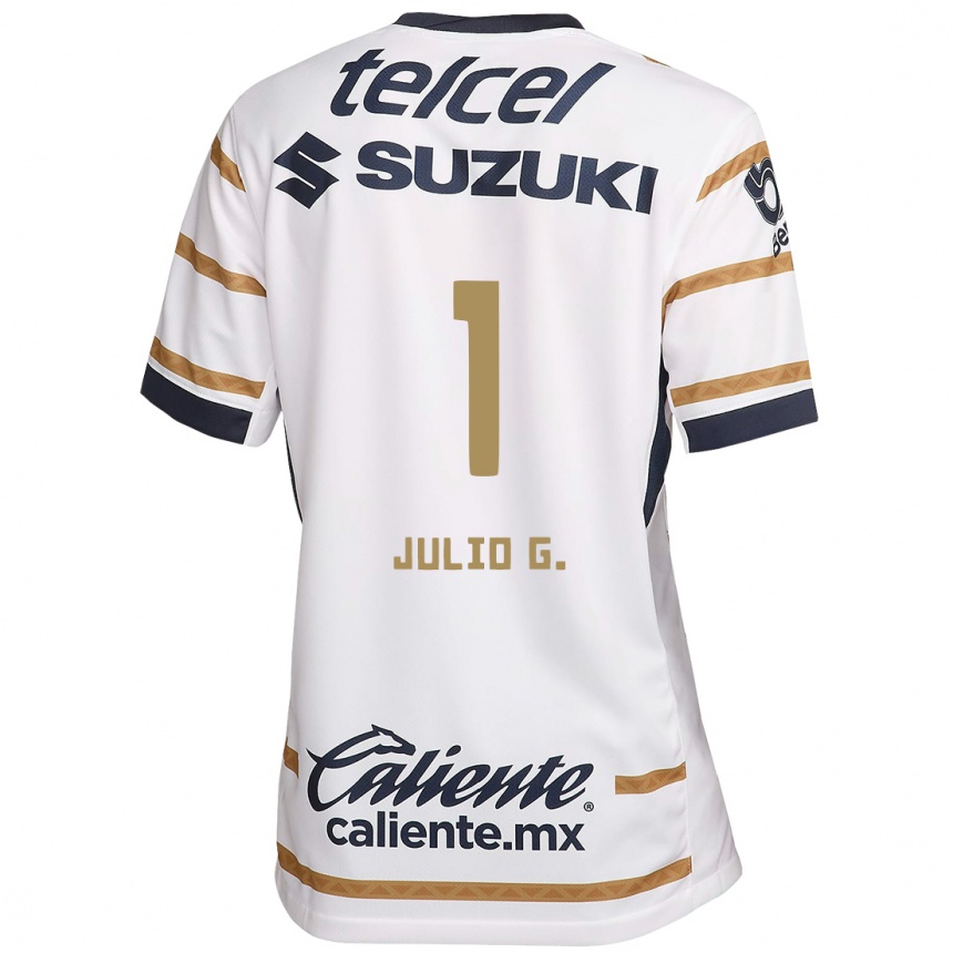 Kids Football Julio González #1 White Obsidian Home Jersey 2024/25 T-Shirt