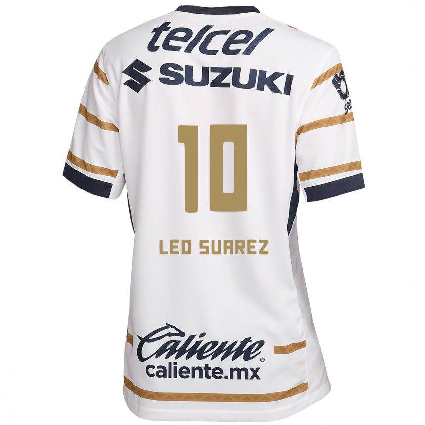 Kids Football Leo Suárez #10 White Obsidian Home Jersey 2024/25 T-Shirt