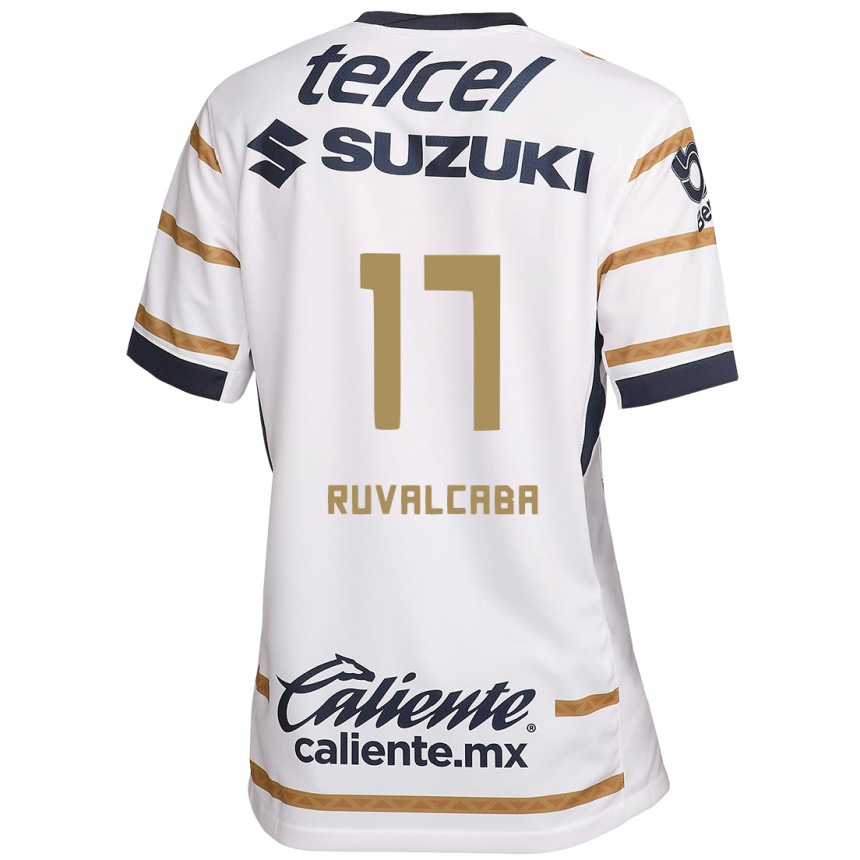 Kids Football Jorge Ruvalcaba #17 White Obsidian Home Jersey 2024/25 T-Shirt