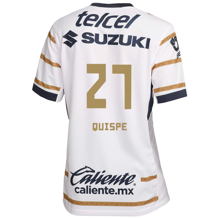 Kids Football Piero Quispe #27 White Obsidian Home Jersey 2024/25 T-Shirt