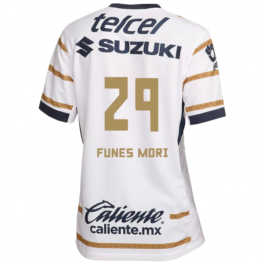 Kids Football Rogelio Funes Mori #29 White Obsidian Home Jersey 2024/25 T-Shirt