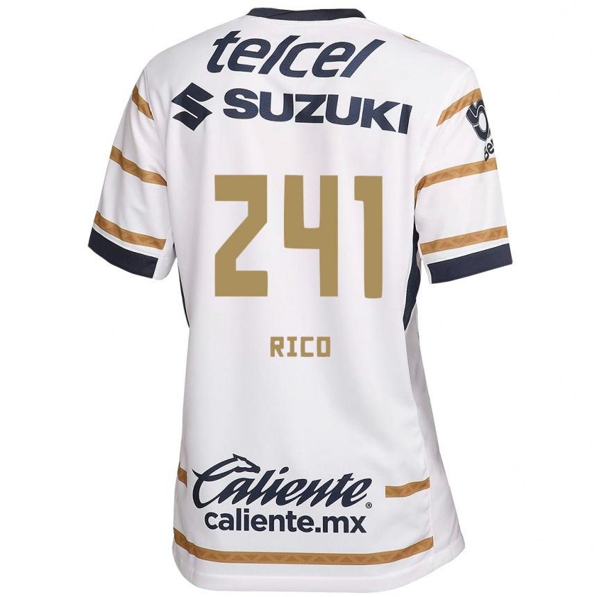 Kids Football Ángel Rico #241 White Obsidian Home Jersey 2024/25 T-Shirt