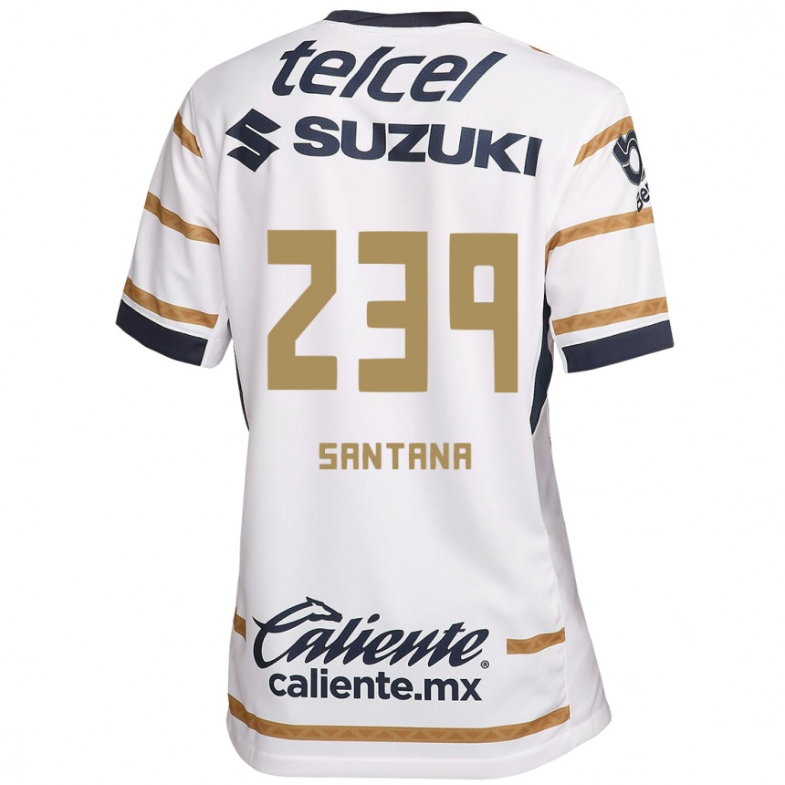 Kids Football Guillermo Santana #239 White Obsidian Home Jersey 2024/25 T-Shirt