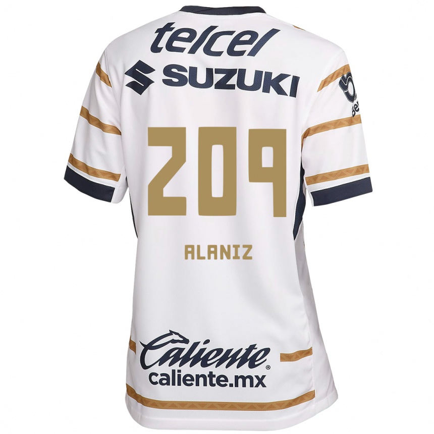 Kids Football Jorge Alaniz #209 White Obsidian Home Jersey 2024/25 T-Shirt