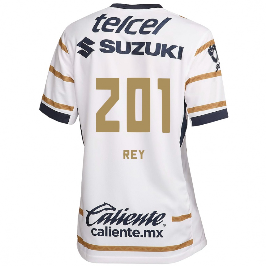 Kids Football Santiago Rey #201 White Obsidian Home Jersey 2024/25 T-Shirt