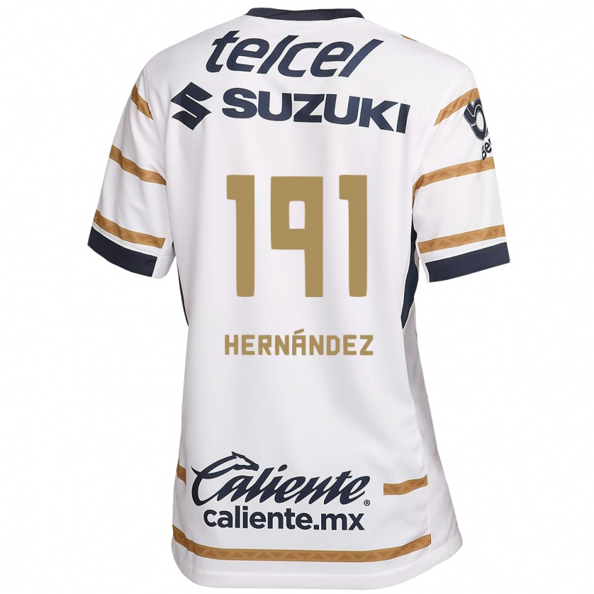 Kids Football Marco Hernández #191 White Obsidian Home Jersey 2024/25 T-Shirt