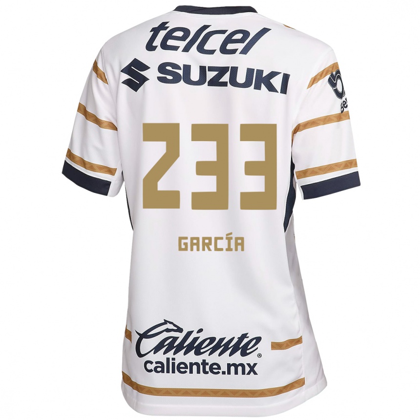 Kids Football Carlos García #233 White Obsidian Home Jersey 2024/25 T-Shirt