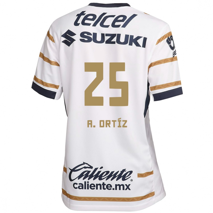 Kids Football Arturo Ortiz #25 White Obsidian Home Jersey 2024/25 T-Shirt