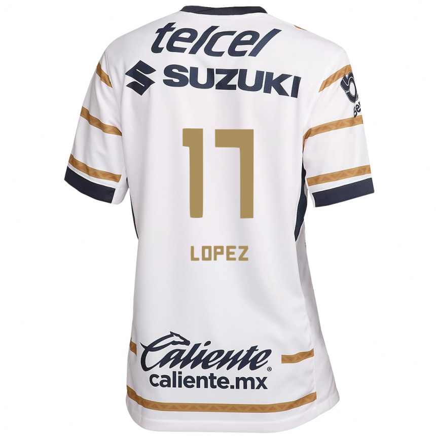 Kids Football Leonel Lopez #17 White Obsidian Home Jersey 2024/25 T-Shirt