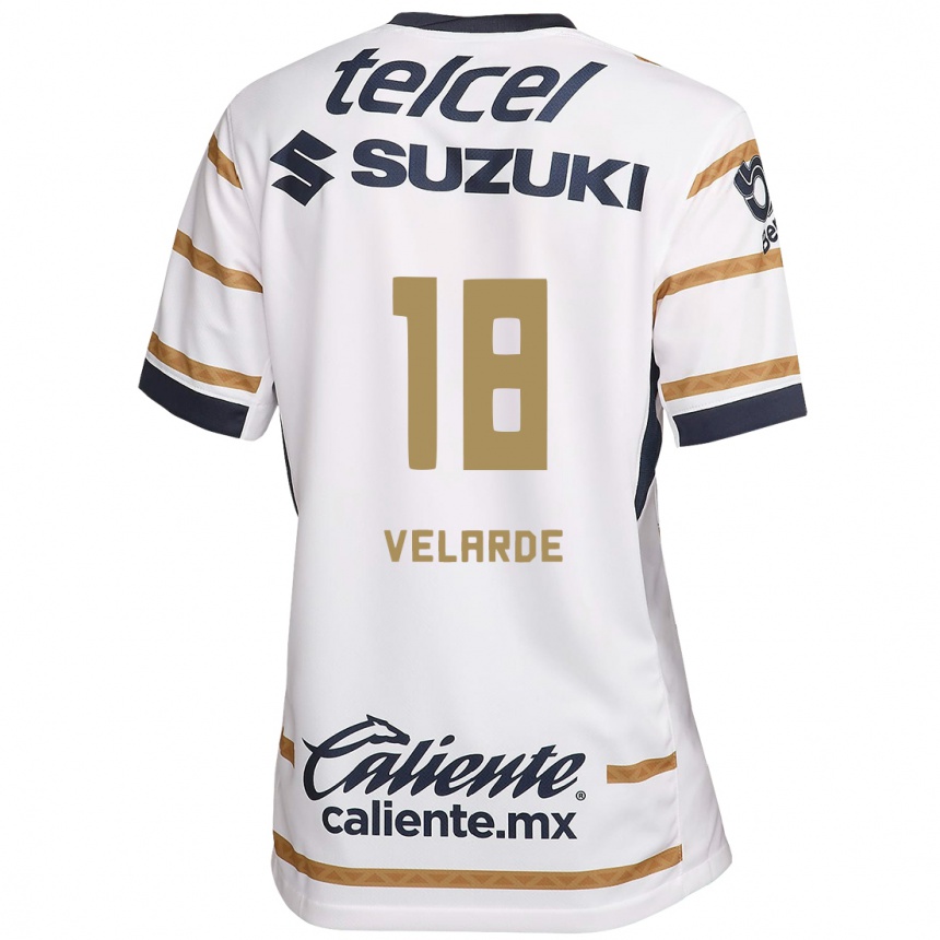 Kids Football Efrain Velarde #18 White Obsidian Home Jersey 2024/25 T-Shirt