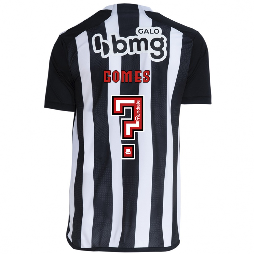 Kids Football Fábio Gomes #0 White Black Home Jersey 2024/25 T-Shirt