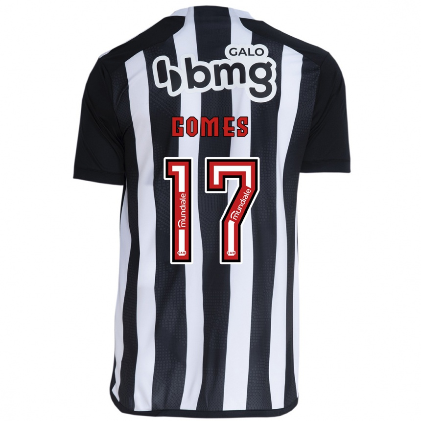 Kids Football Igor Gomes #17 White Black Home Jersey 2024/25 T-Shirt