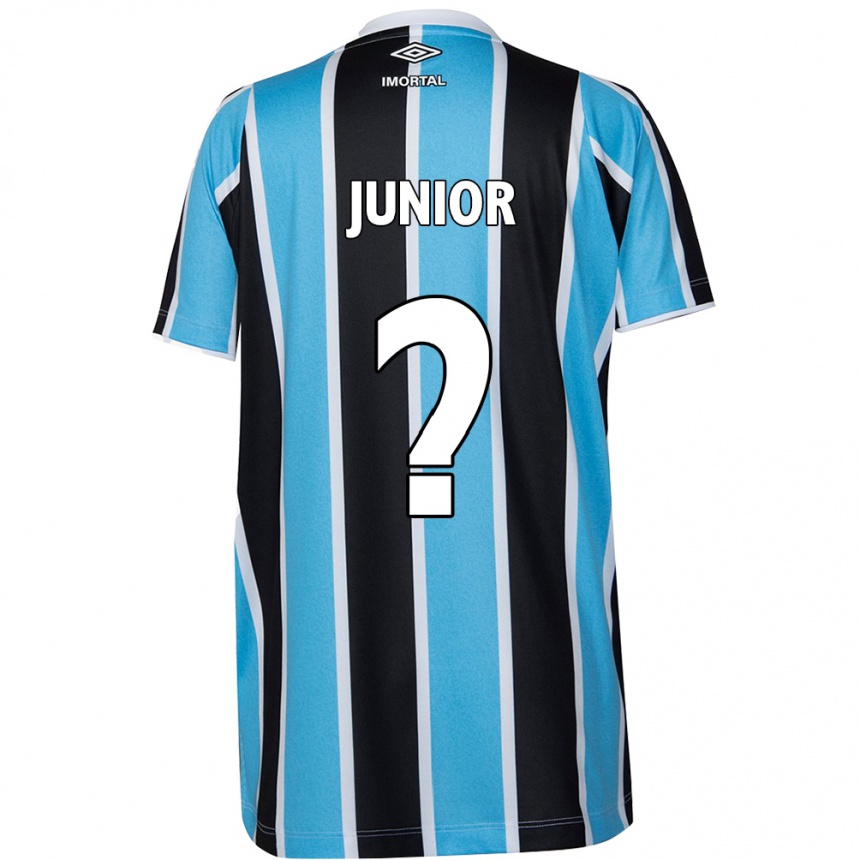 Kids Football Artur Junior #0 Blue Black White Home Jersey 2024/25 T-Shirt