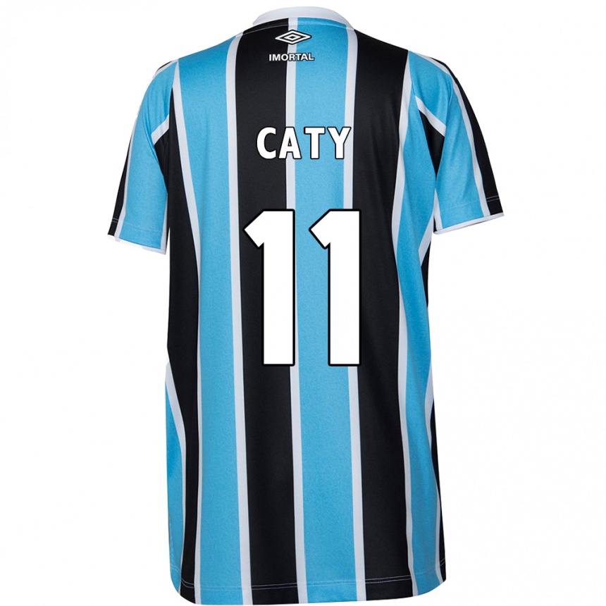 Kids Football Caty #11 Blue Black White Home Jersey 2024/25 T-Shirt