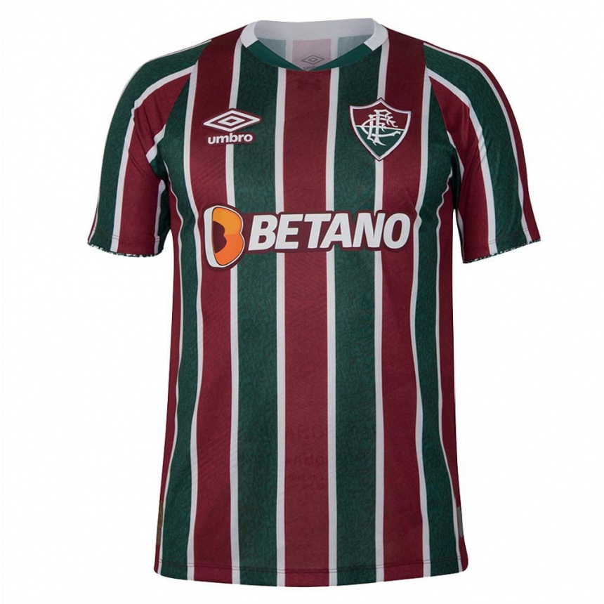 Kids Football Hiago Nascimento #0 Green Maroon White Home Jersey 2024/25 T-Shirt