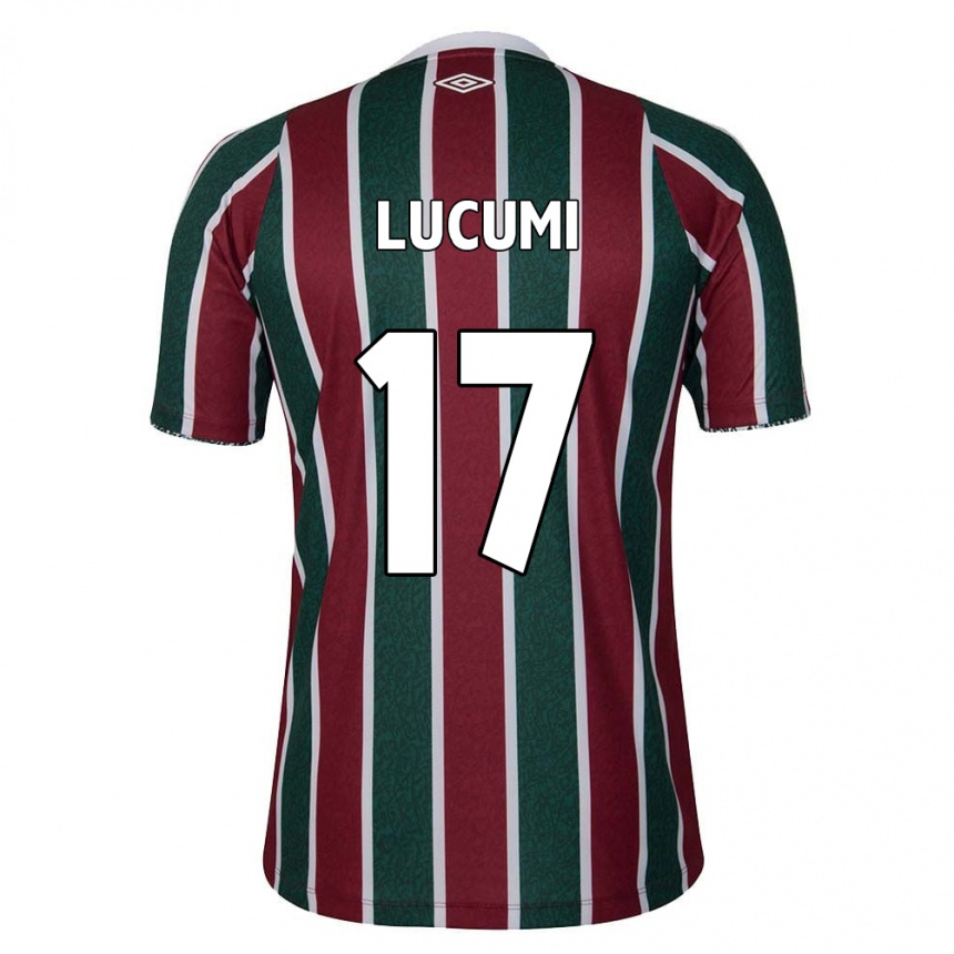 Kids Football Jan Lucumi #17 Green Maroon White Home Jersey 2024/25 T-Shirt