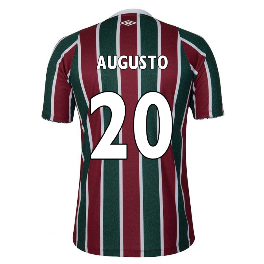 Kids Football Renato Augusto #20 Green Maroon White Home Jersey 2024/25 T-Shirt