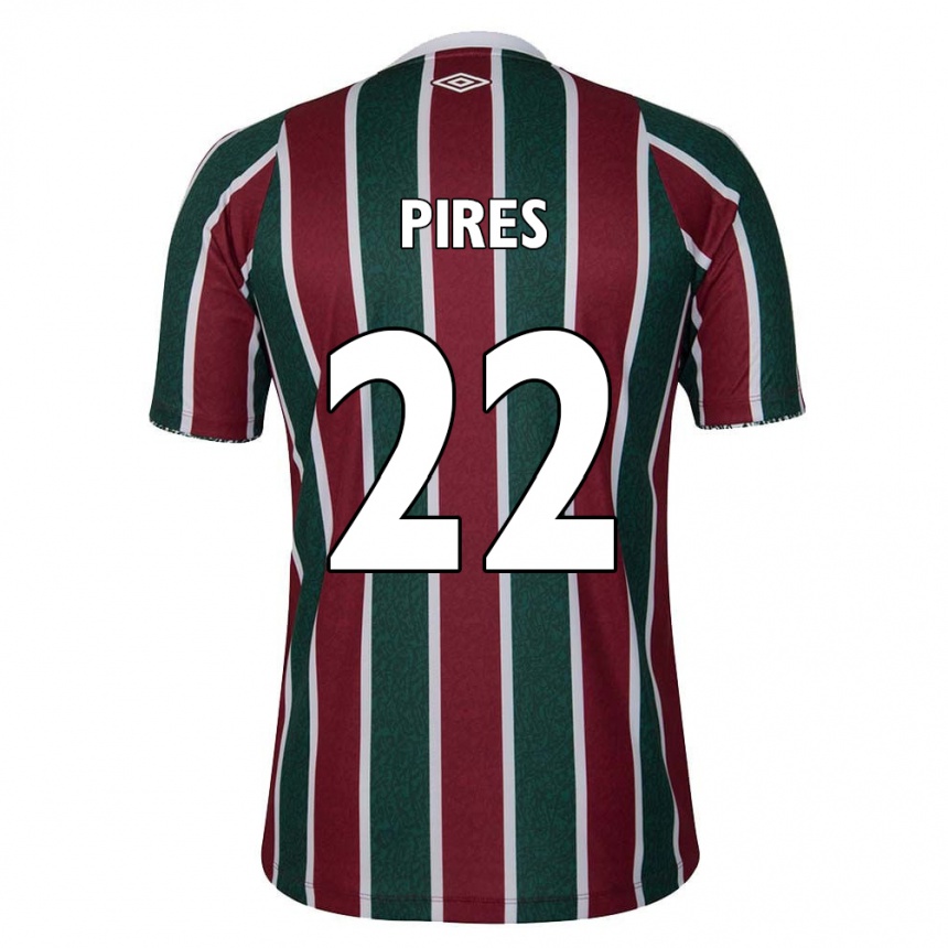 Kids Football Gabriel Pires #22 Green Maroon White Home Jersey 2024/25 T-Shirt