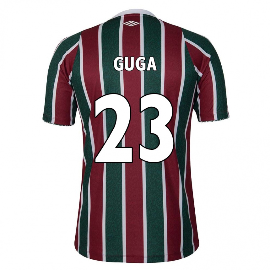 Kids Football Guga #23 Green Maroon White Home Jersey 2024/25 T-Shirt