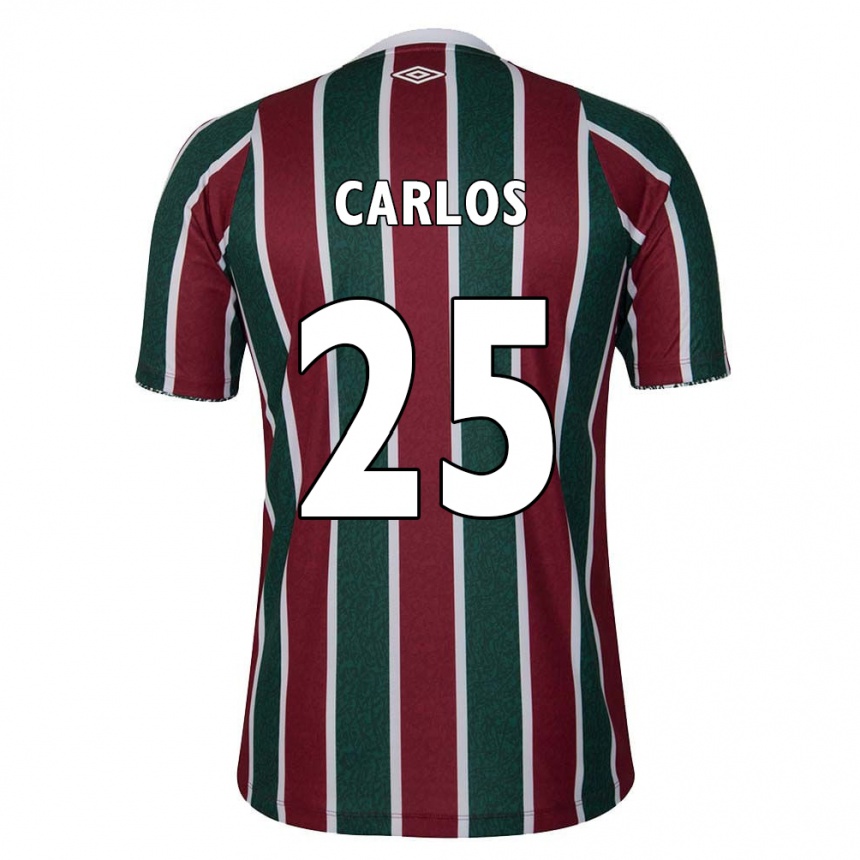 Kids Football Antônio Carlos #25 Green Maroon White Home Jersey 2024/25 T-Shirt